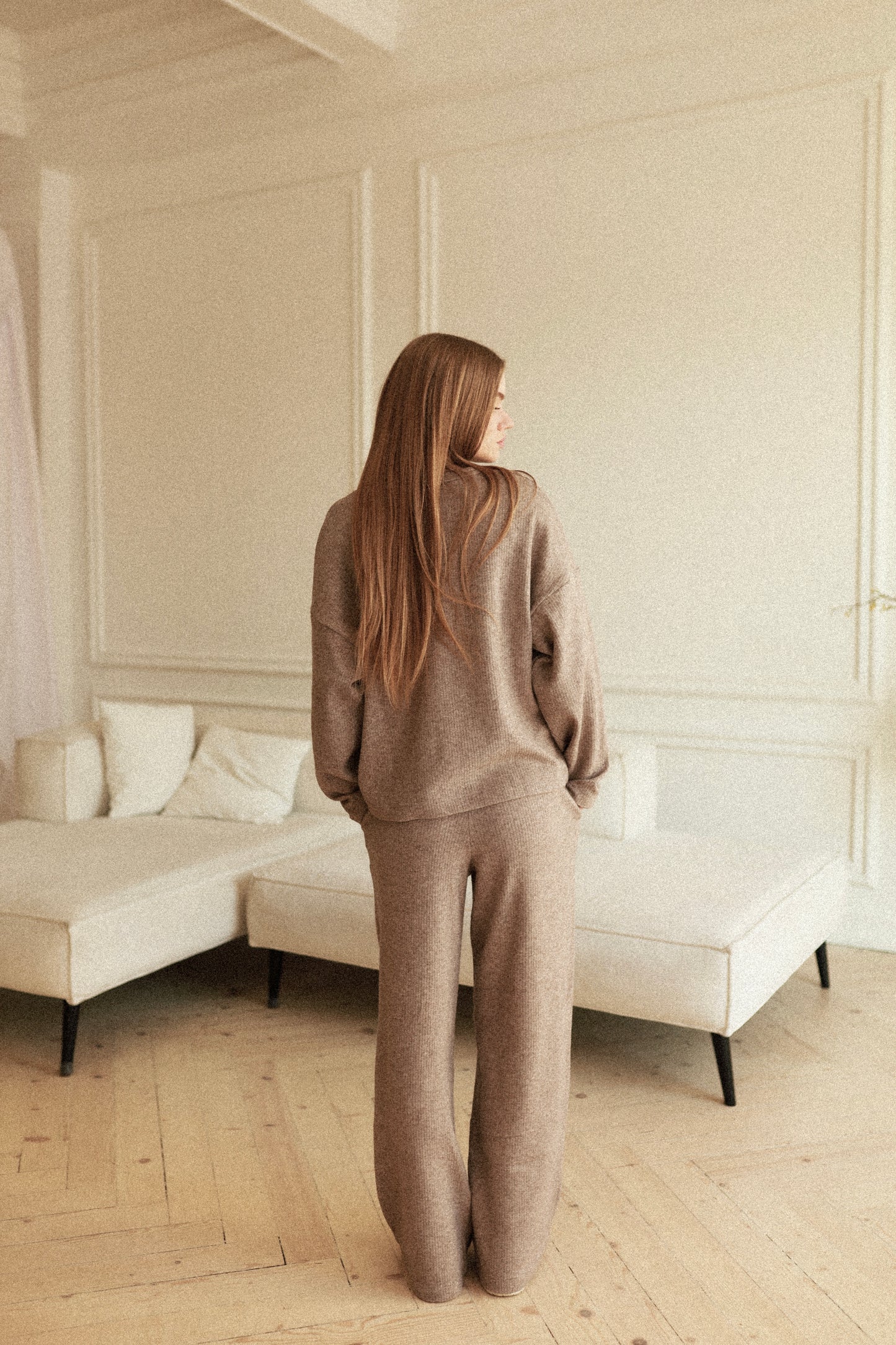 Beige tracksuit